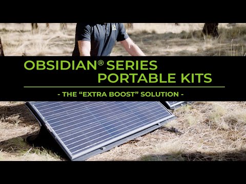 Zamp Solar OBSIDIAN® SERIES 45 Watt Kit - Portable Solar Charging Kit with  45-Watt Panel
